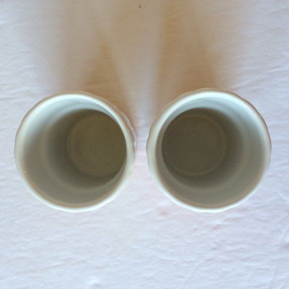 Prescription Pill Bottle Shaped Shot Glass X 2 Orange Ceramic Big Mouth Toys - Picture 5 of 11